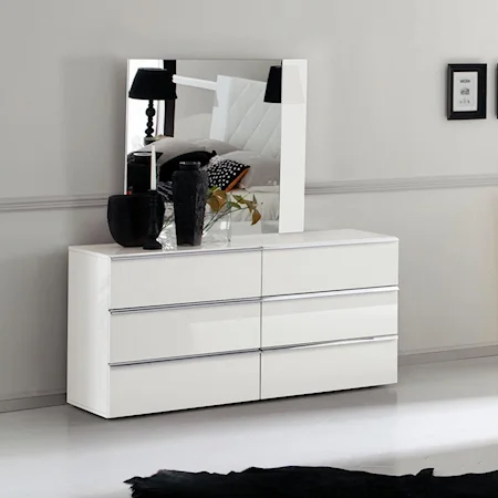 Dresser and Mirror Combo